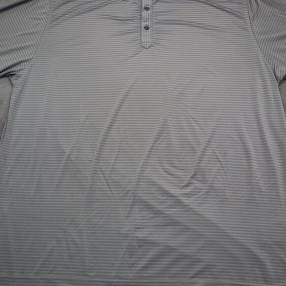 Foot Joy Shirt Mens XXL Gray Striped Polo FJ Golf Golfing Athletic Performance - Picture 10 of 16